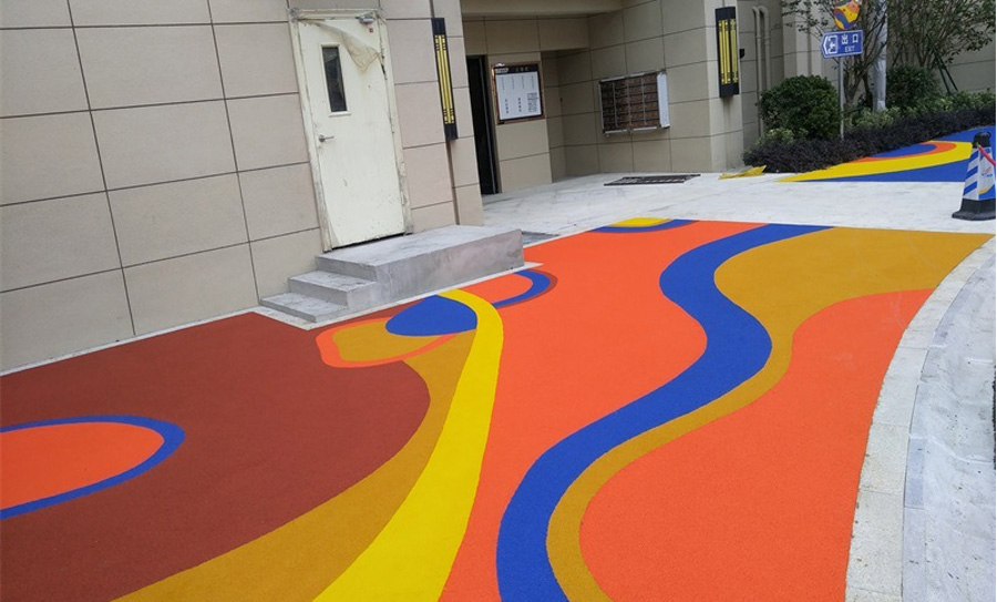 社区epdm塑胶跑道效果图