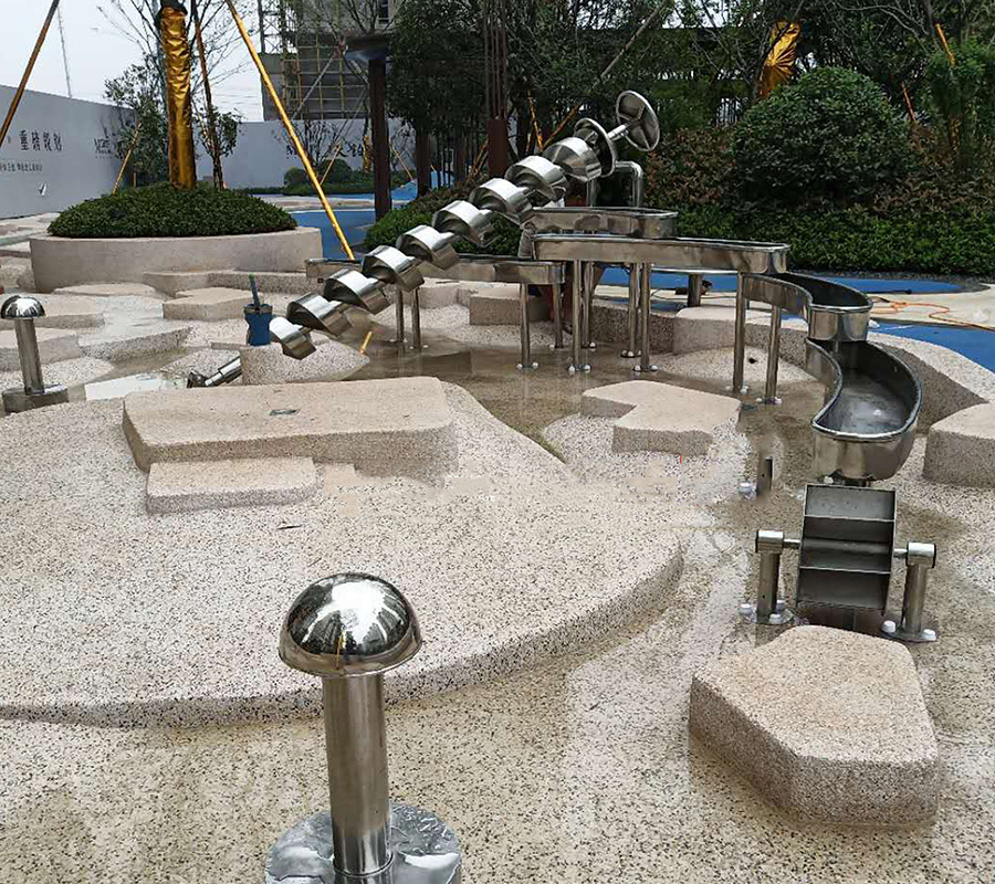 公园沙池儿童戏水设备阿基米德取水器