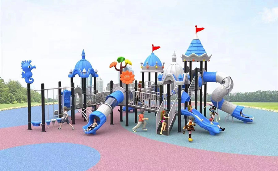 户外塑料儿童滑梯