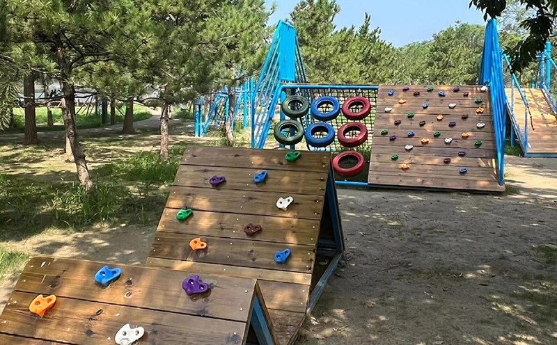 儿童户外木质拓展设备