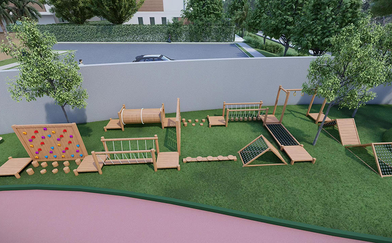 户外木质拓展游乐设施