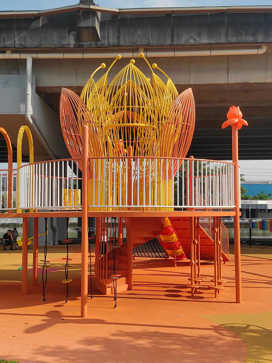 儿童公园无动力游乐设施效果图