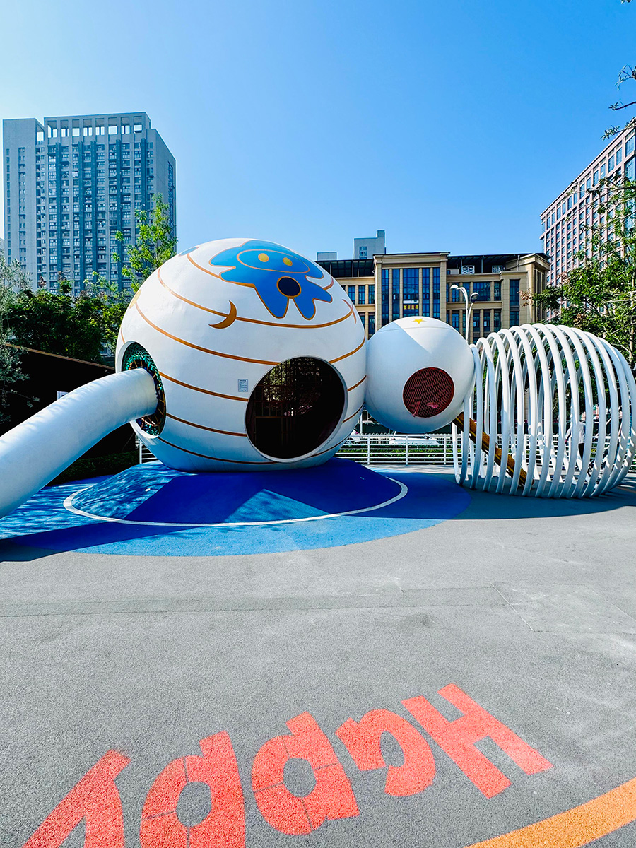 太空主题无动力游乐设备效果图