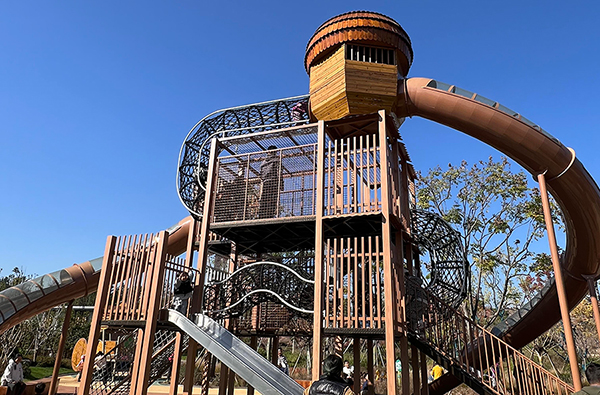 小区大型不锈钢滑梯