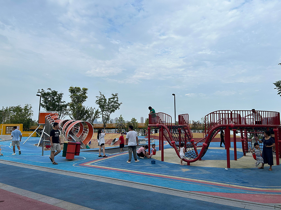 公园攀爬组合游乐设施效果