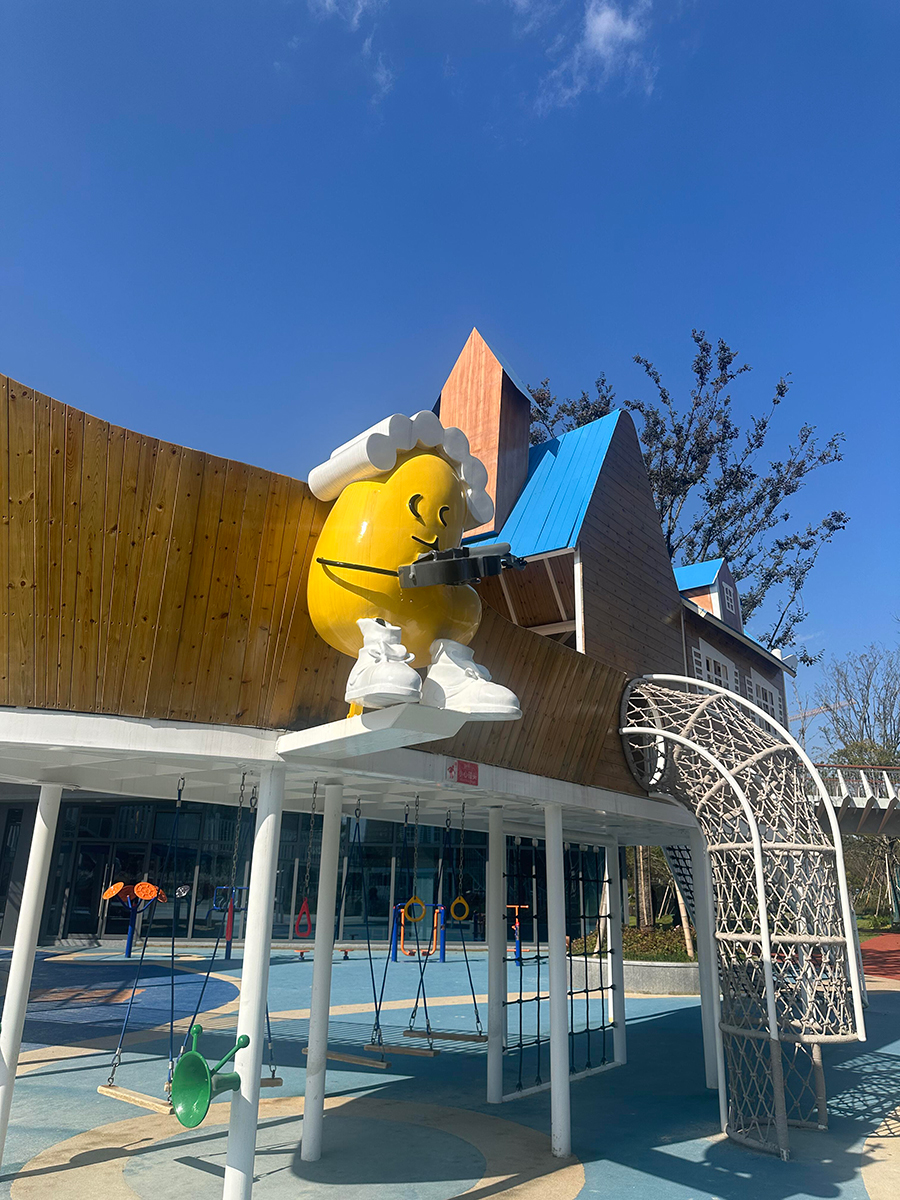 大型木质无动力游乐设施细节