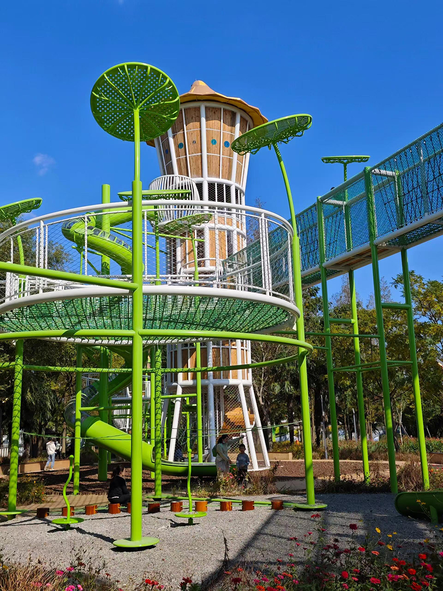 大型游乐场主题无动力设备整体效果