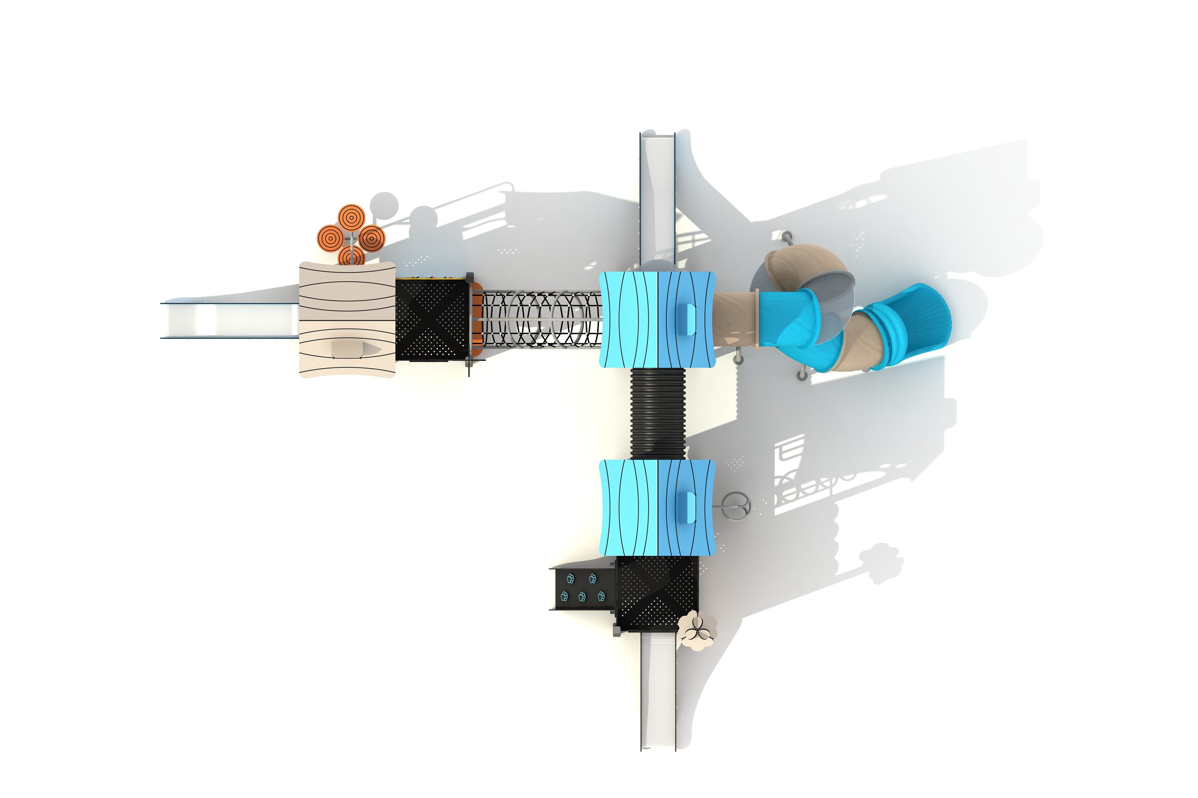 大型PE组合滑梯