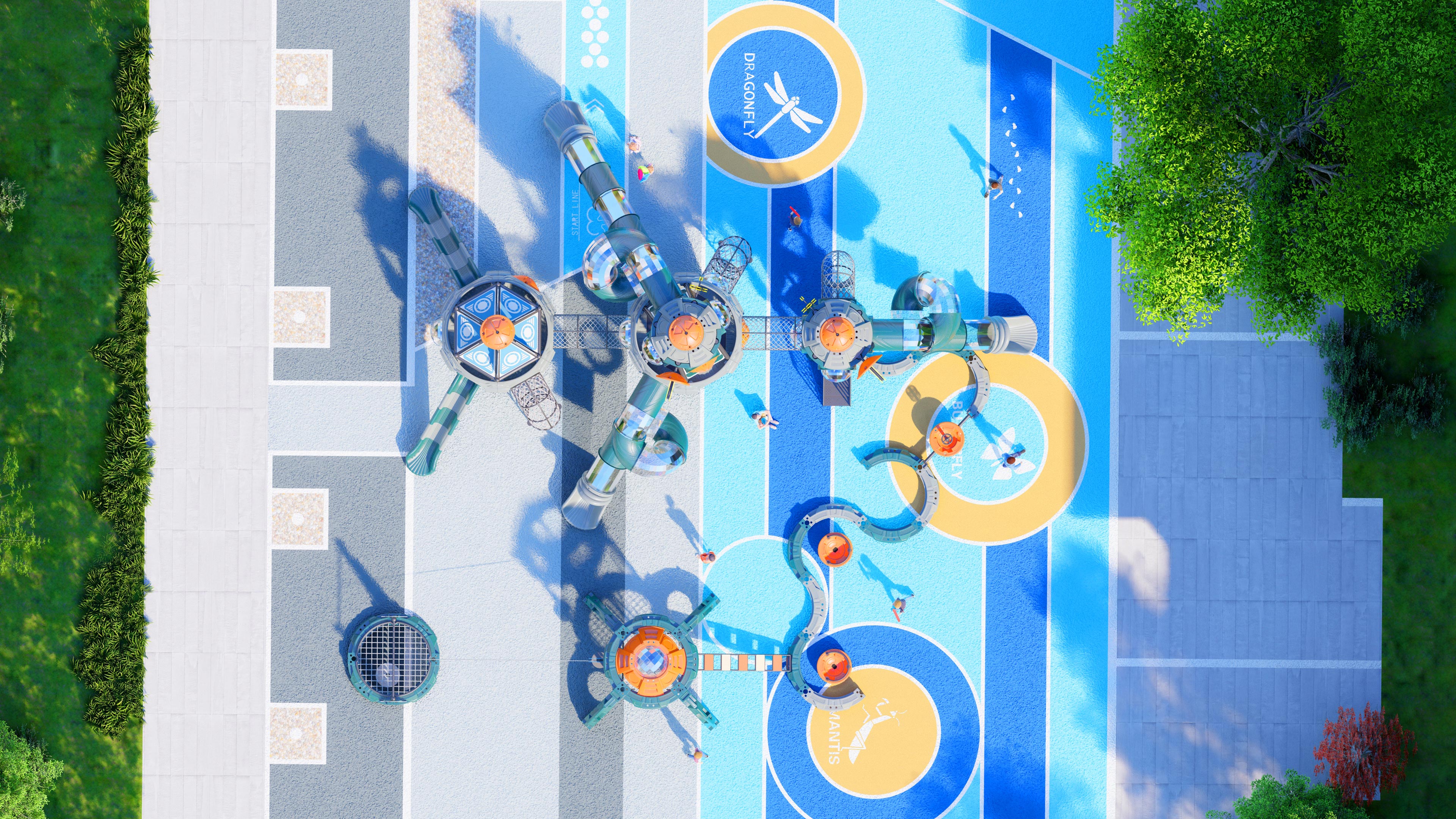 幼儿园室外大型滑梯星系穿越