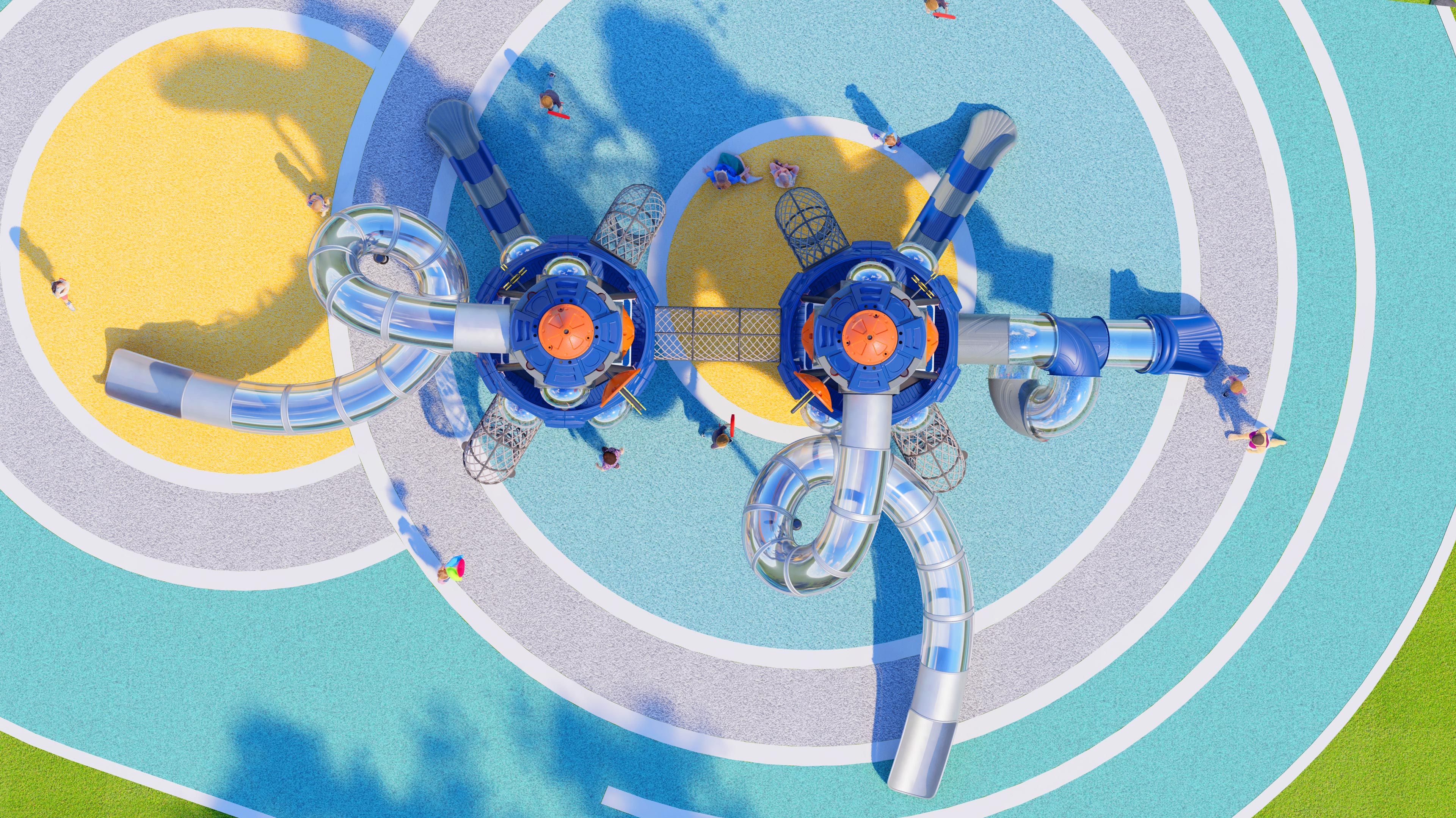 幼儿园室外大型滑梯星系穿越