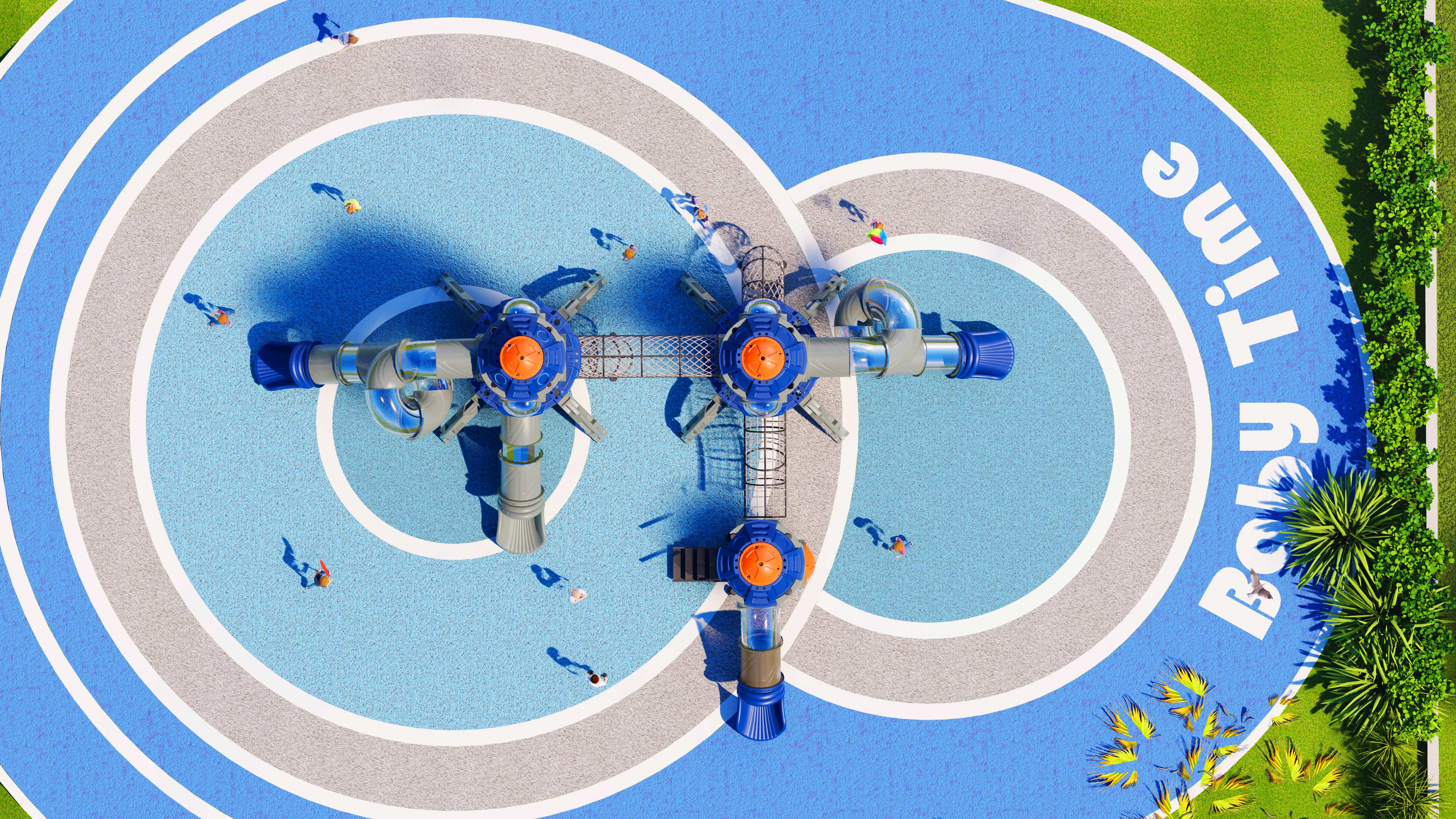 幼儿园室外大型滑梯星系穿越