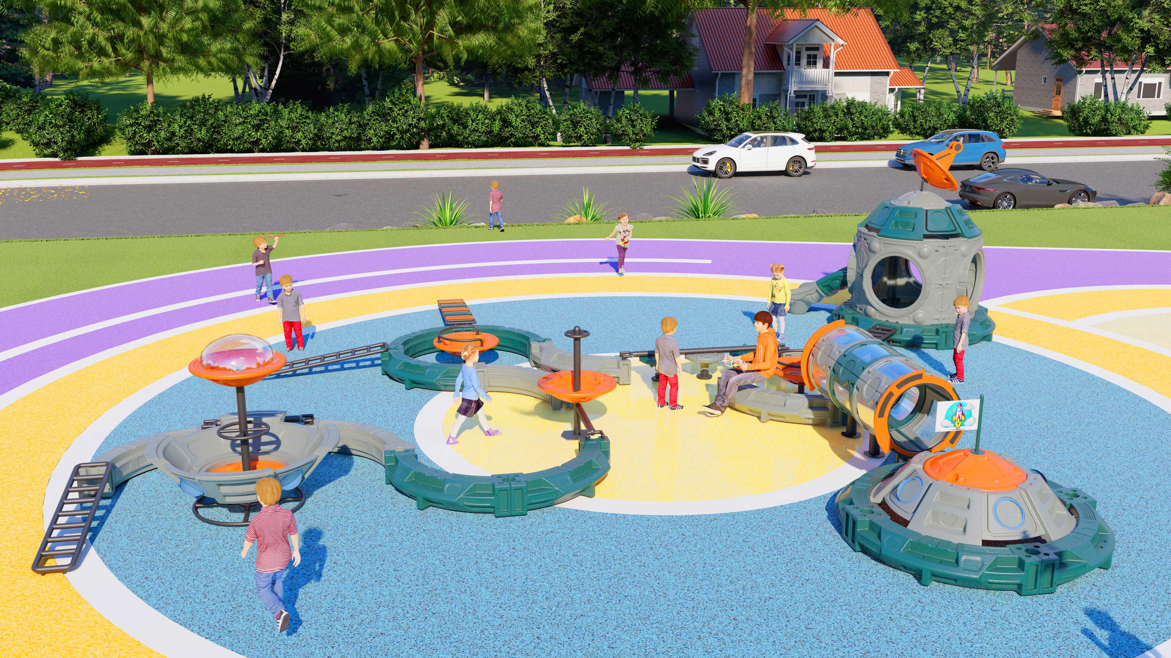 太空轨迹体能酷跑体能组合