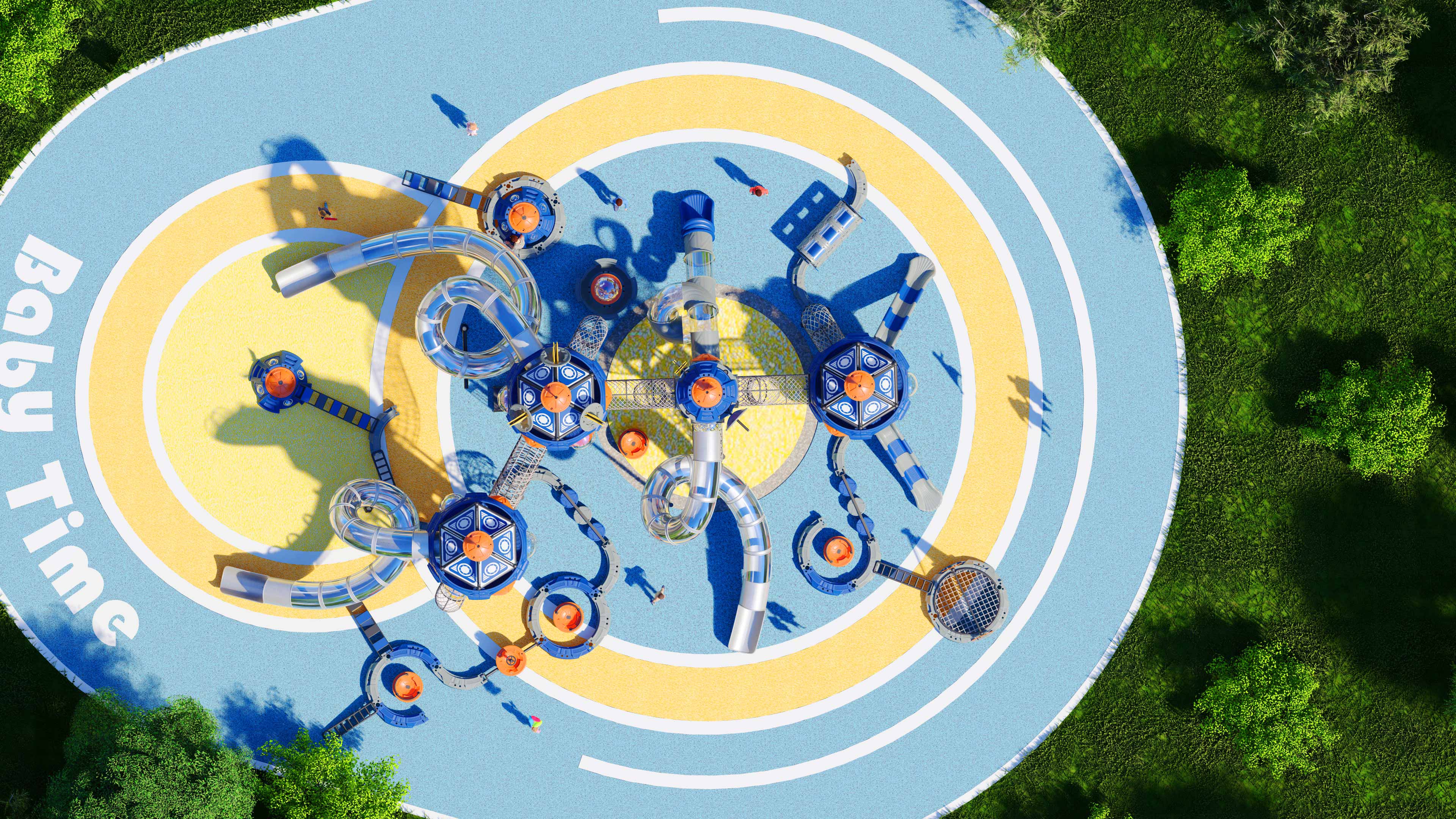 幼儿园室外大型滑梯星系穿越