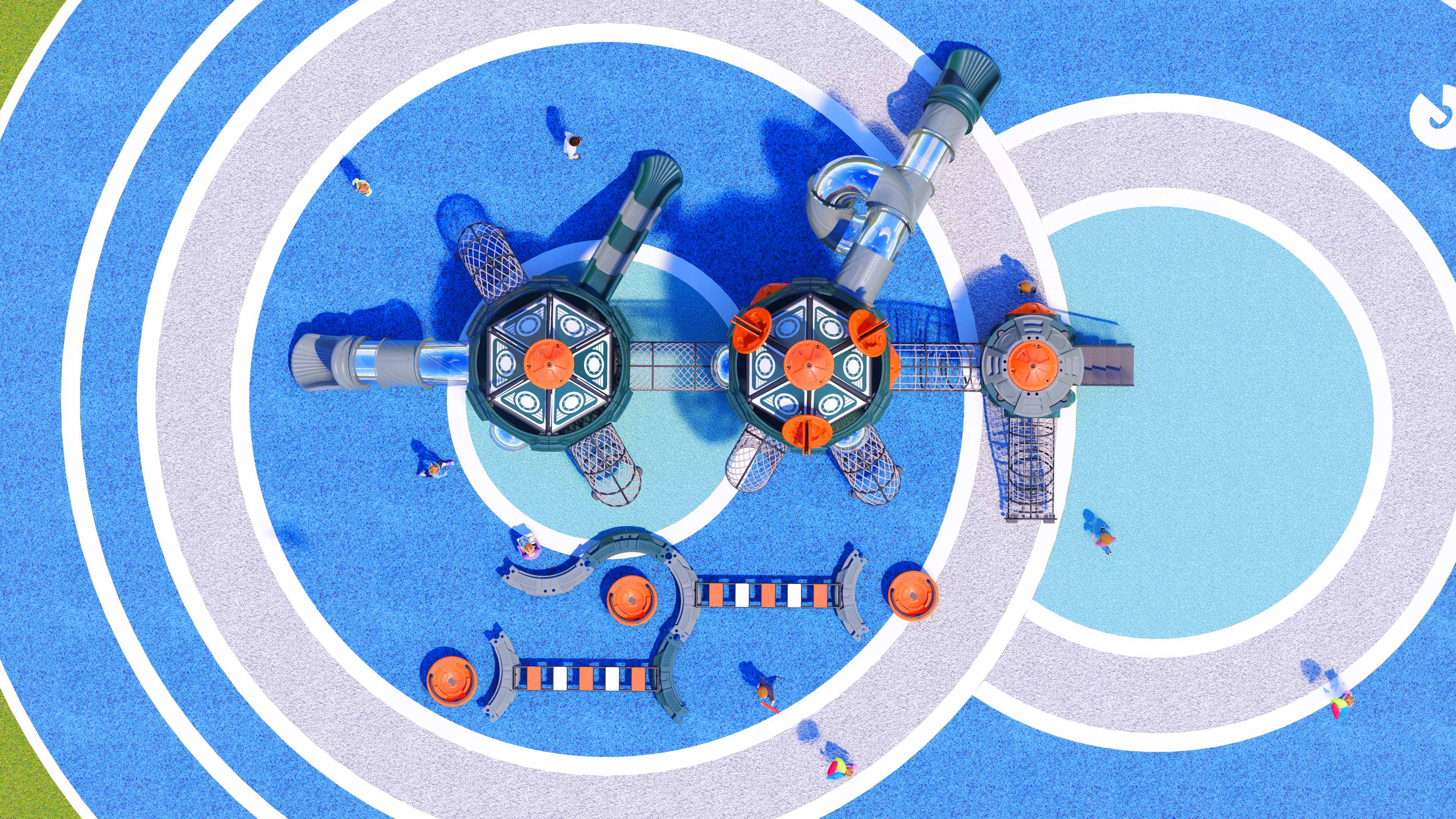 幼儿园室外大型滑梯星系穿越