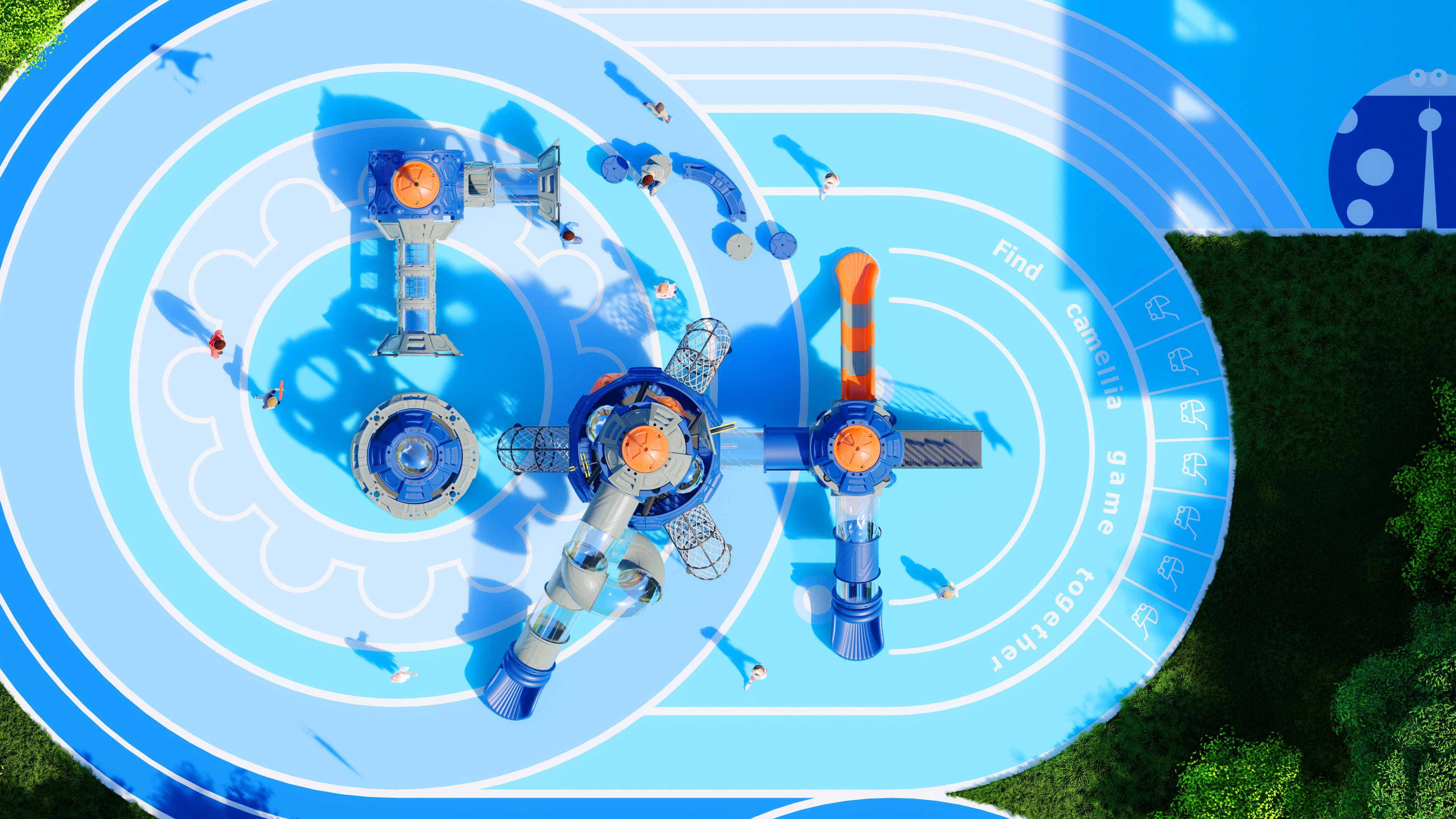 幼儿园室外大型滑梯星系穿越