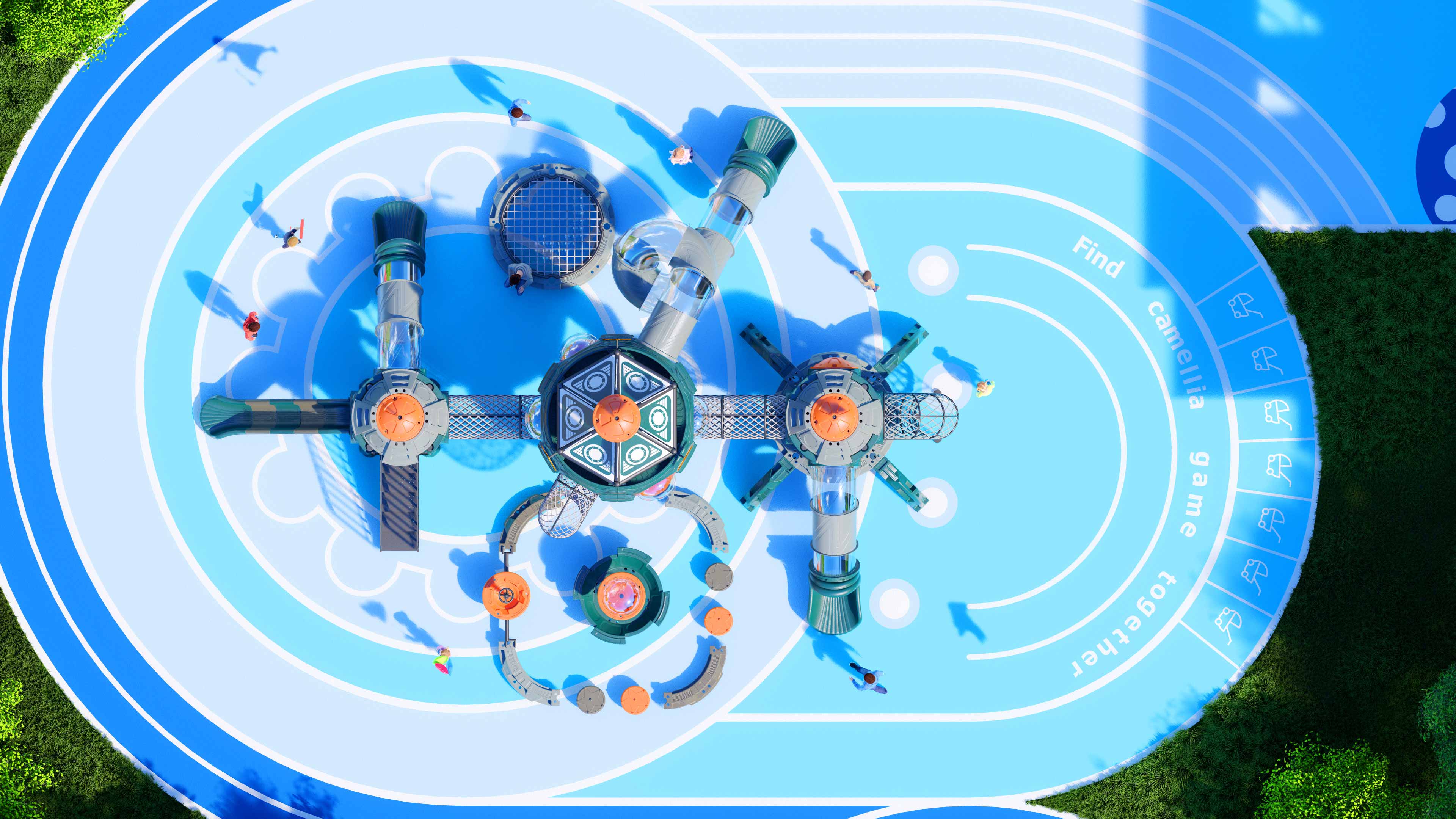 幼儿园室外大型滑梯星系穿越