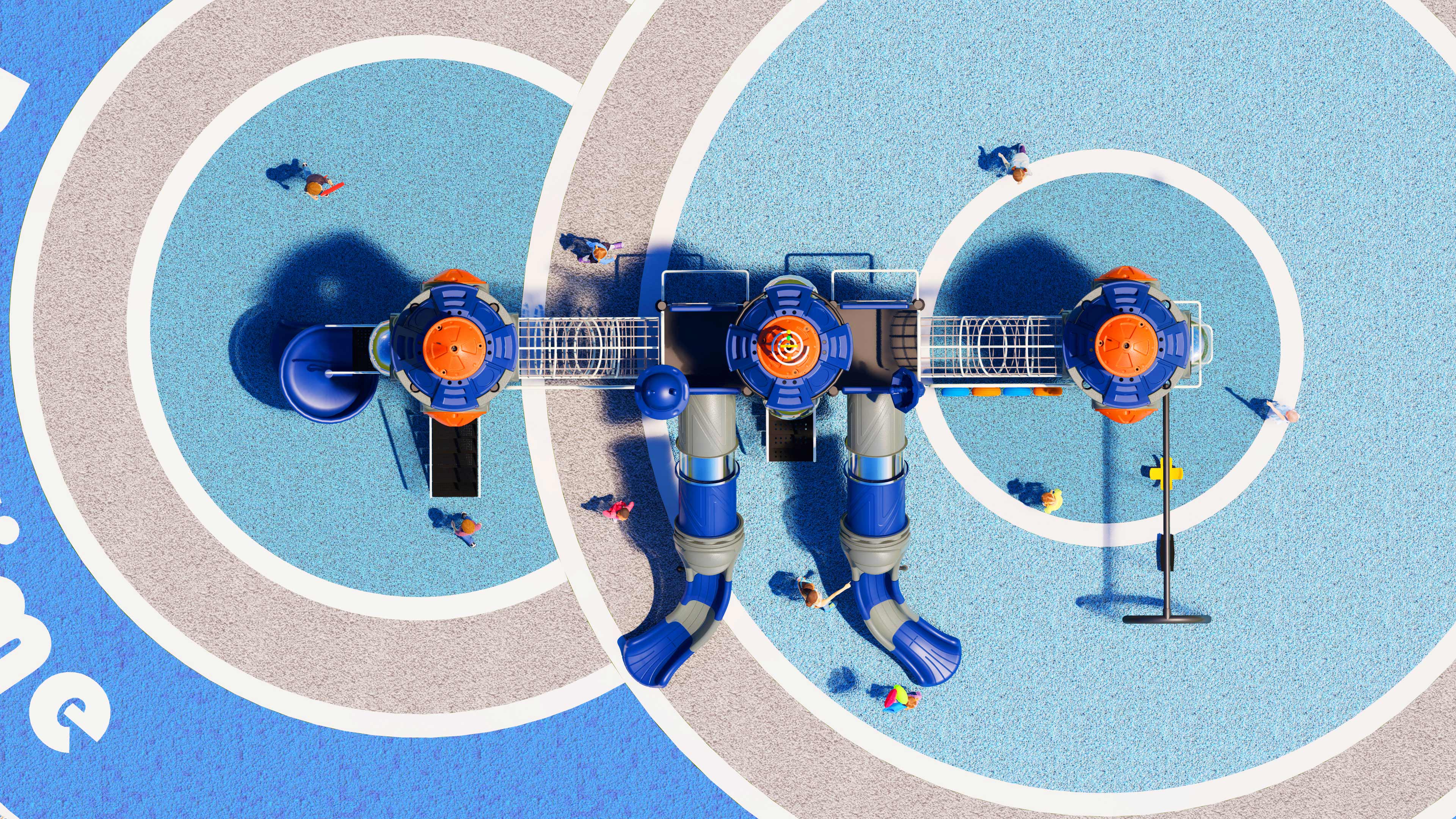 幼儿园室外大型滑梯星系穿越