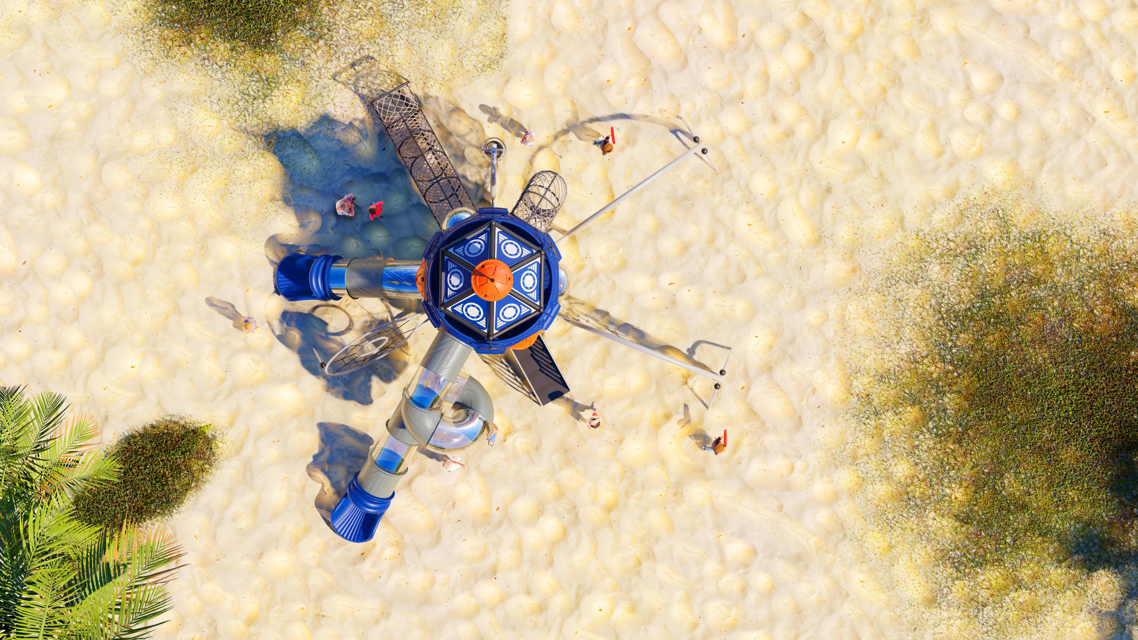 幼儿园室外大型滑梯星系穿越