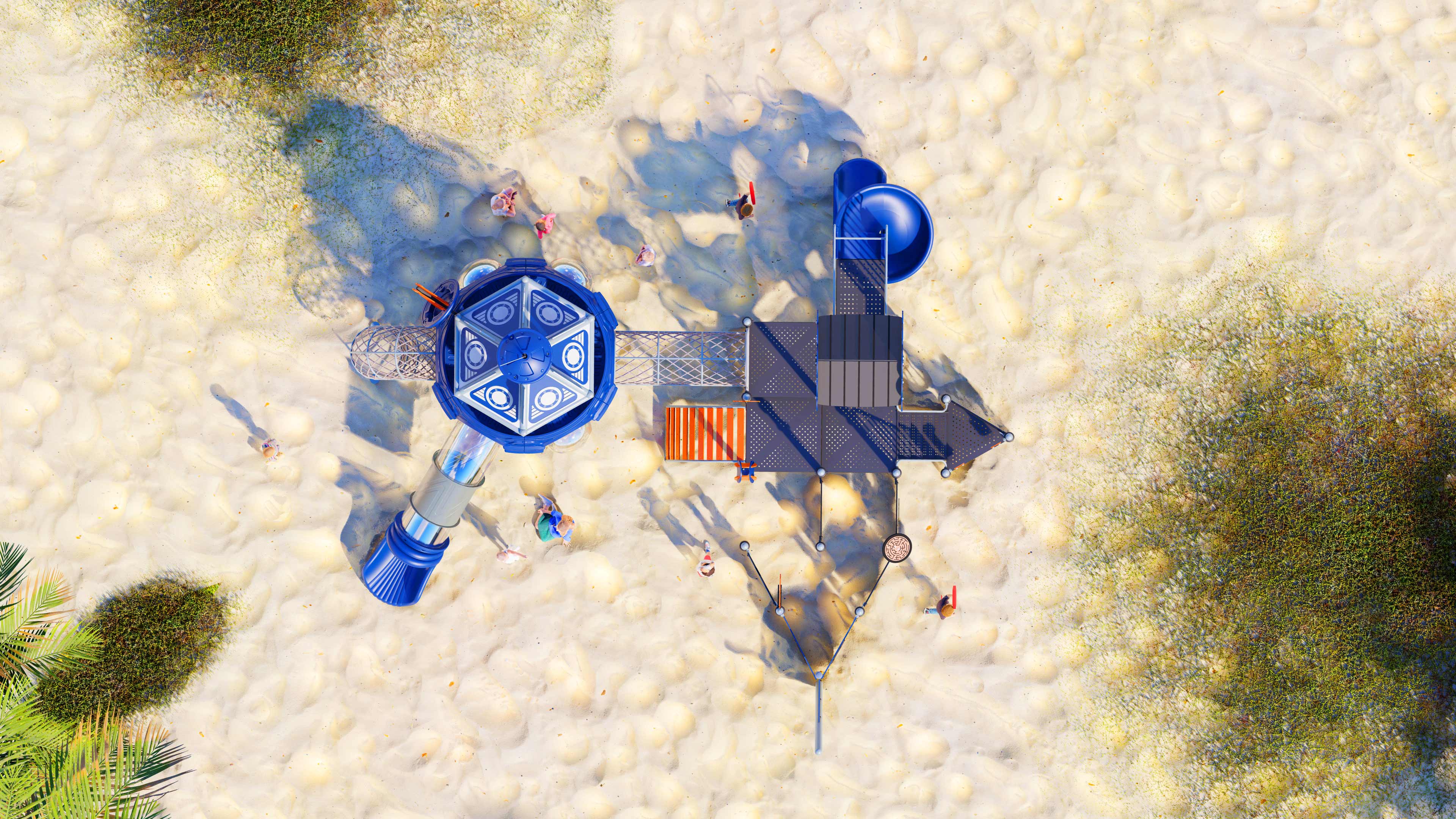 幼儿园室外大型滑梯星系穿越