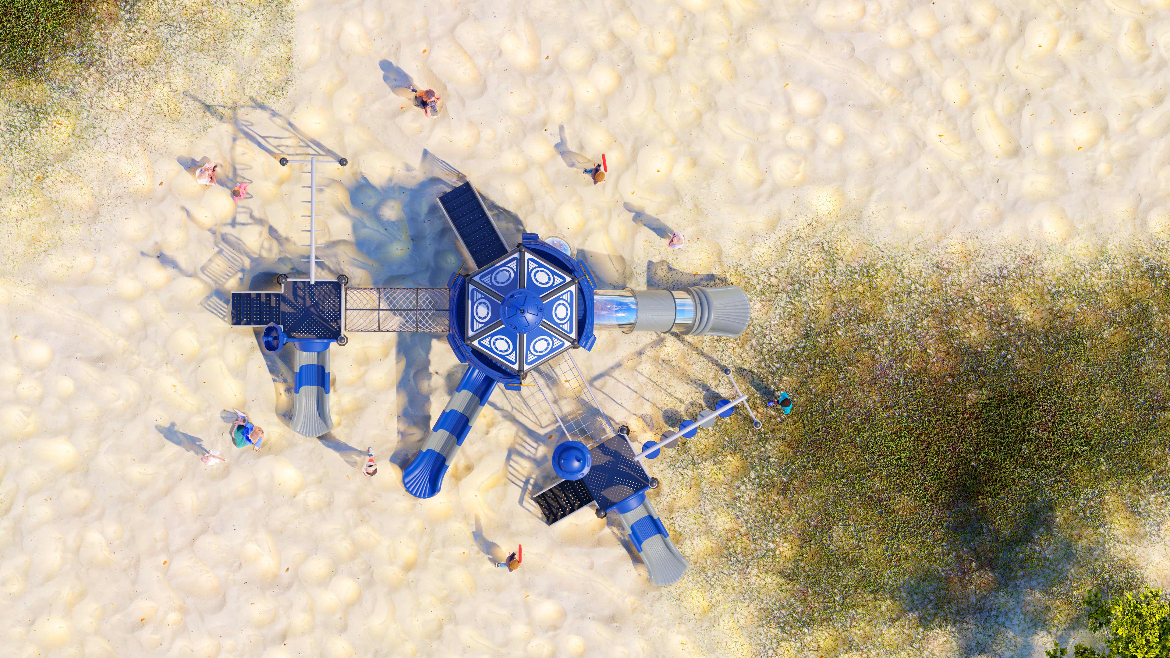 幼儿园室外大型滑梯星系穿越