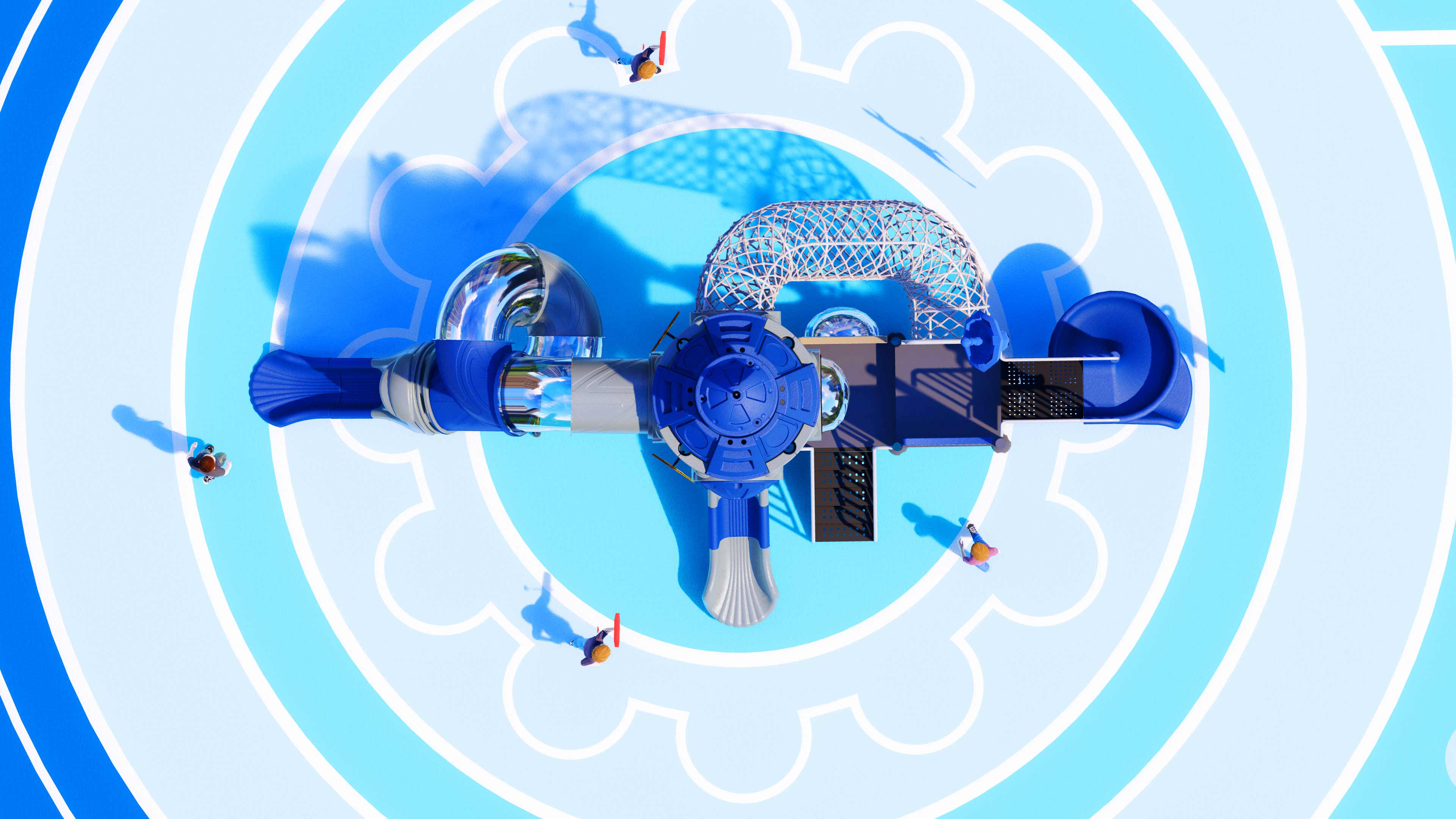 幼儿园室外大型滑梯星系穿越