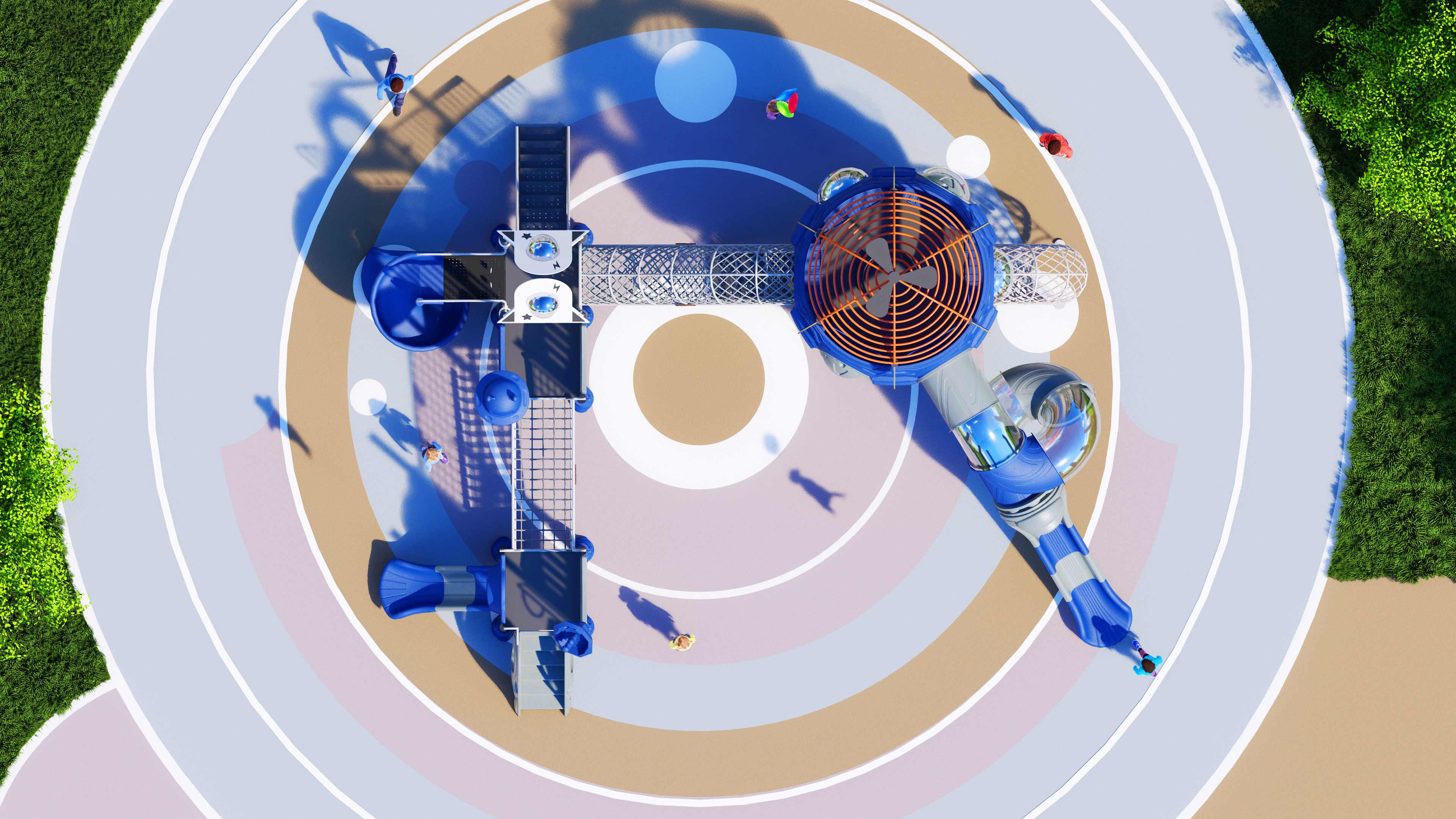 幼儿园室外大型滑梯星系穿越