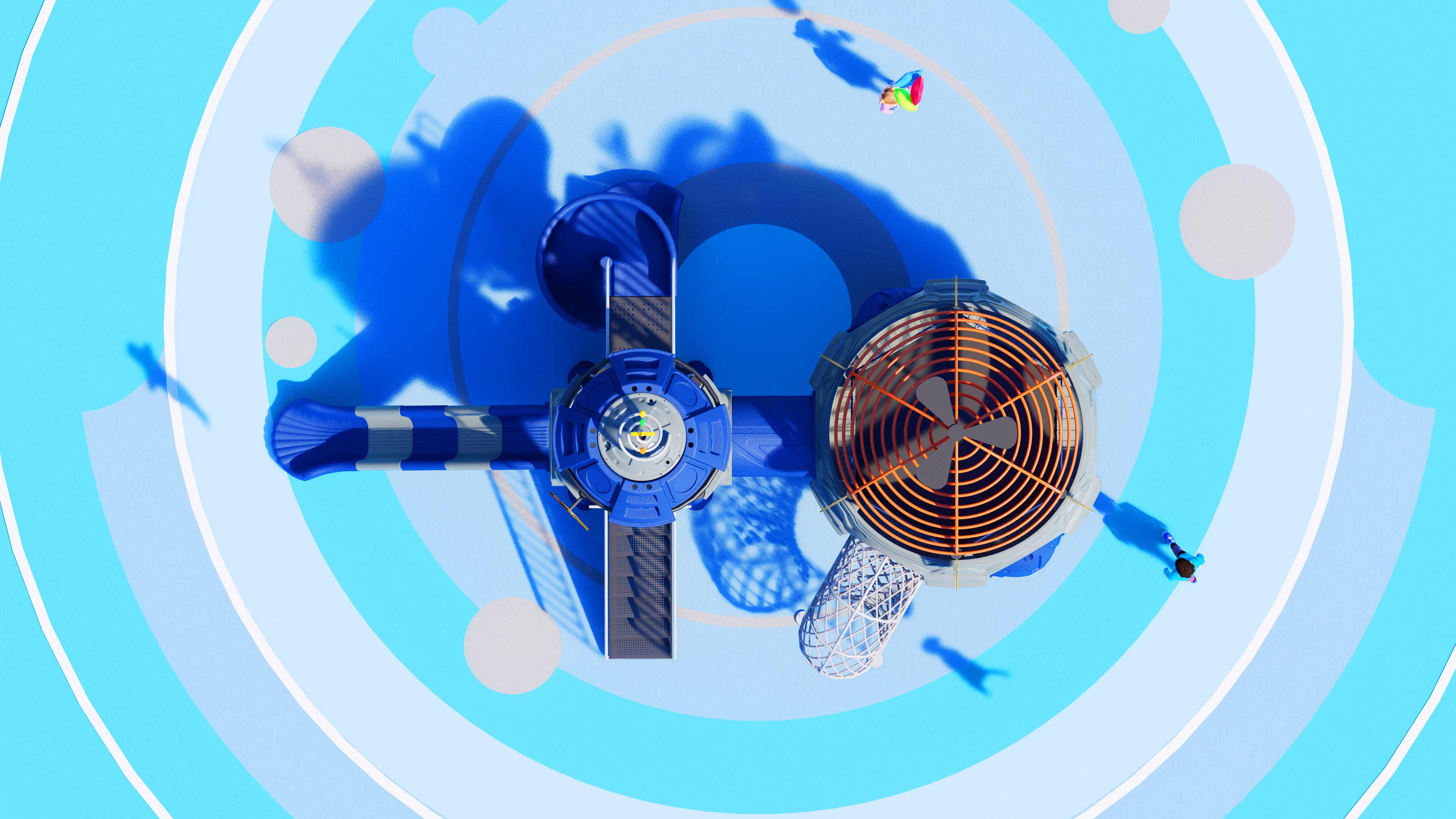 幼儿园室外大型滑梯星系穿越