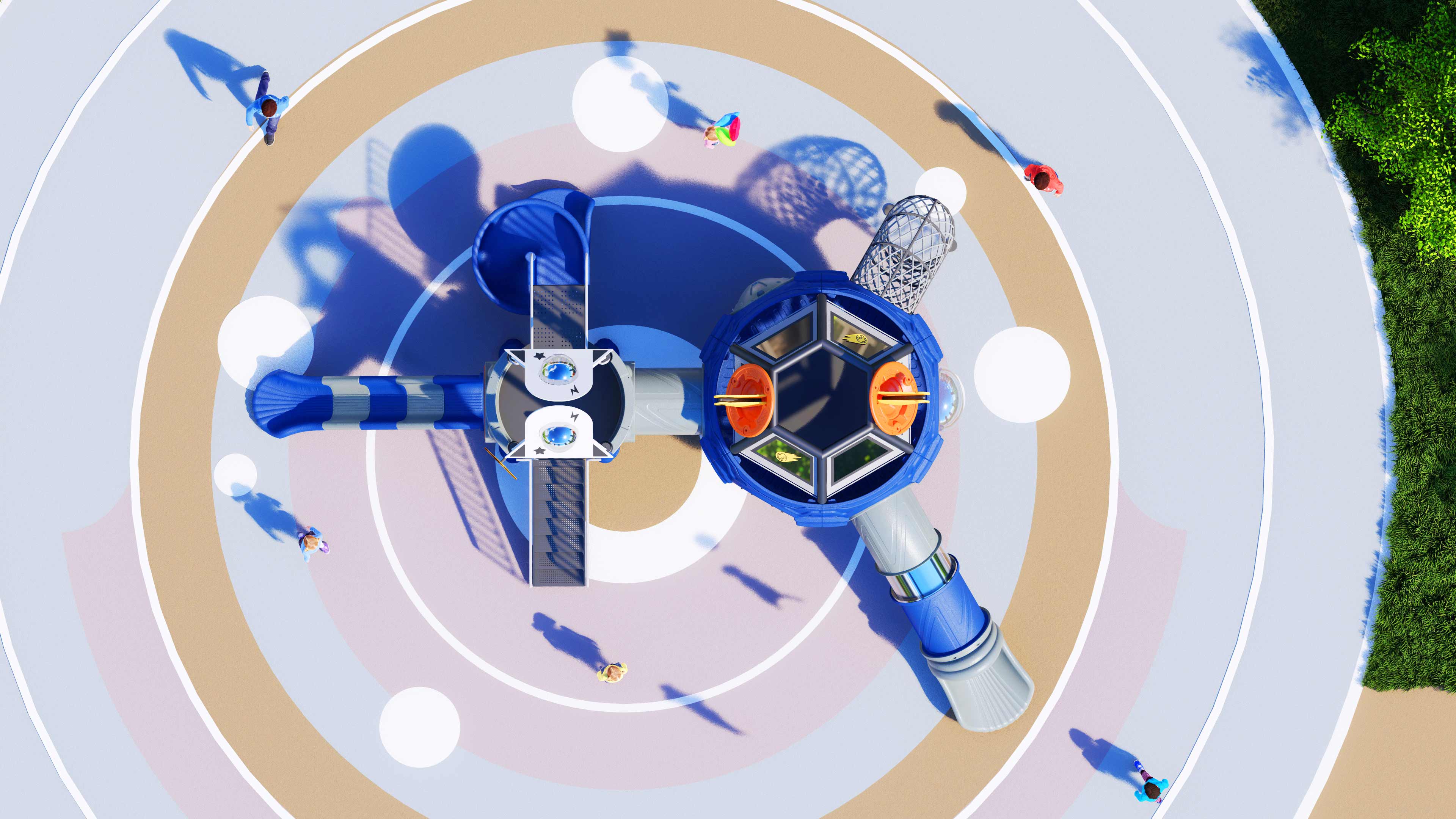 幼儿园室外大型滑梯星系穿越