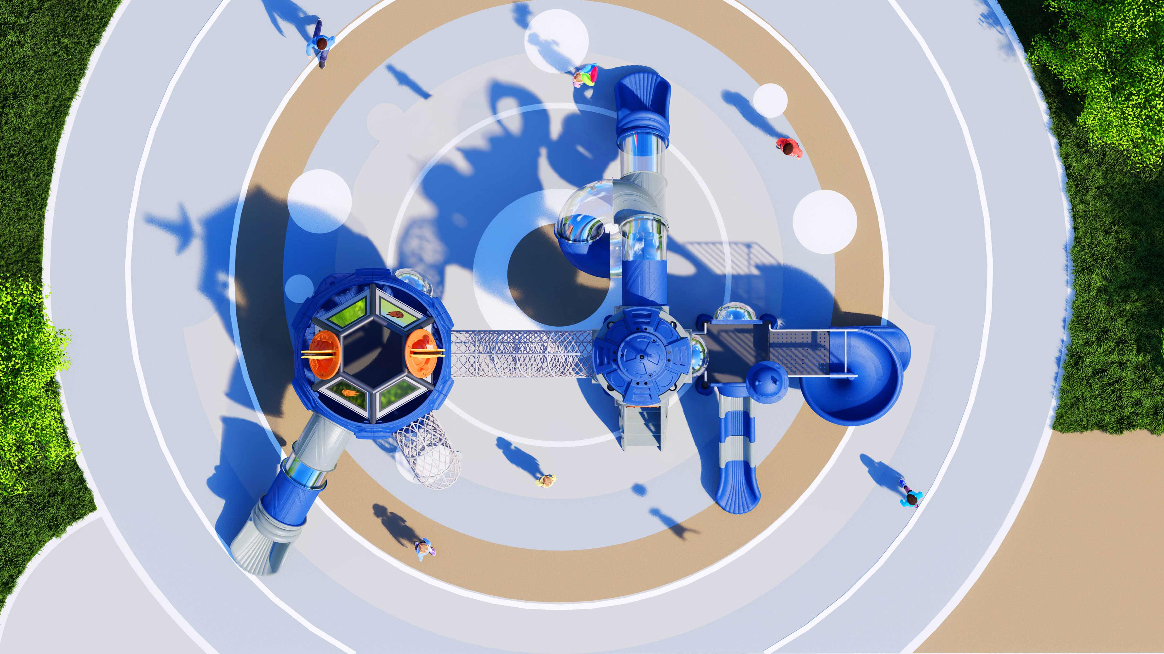 幼儿园室外大型滑梯星系穿越