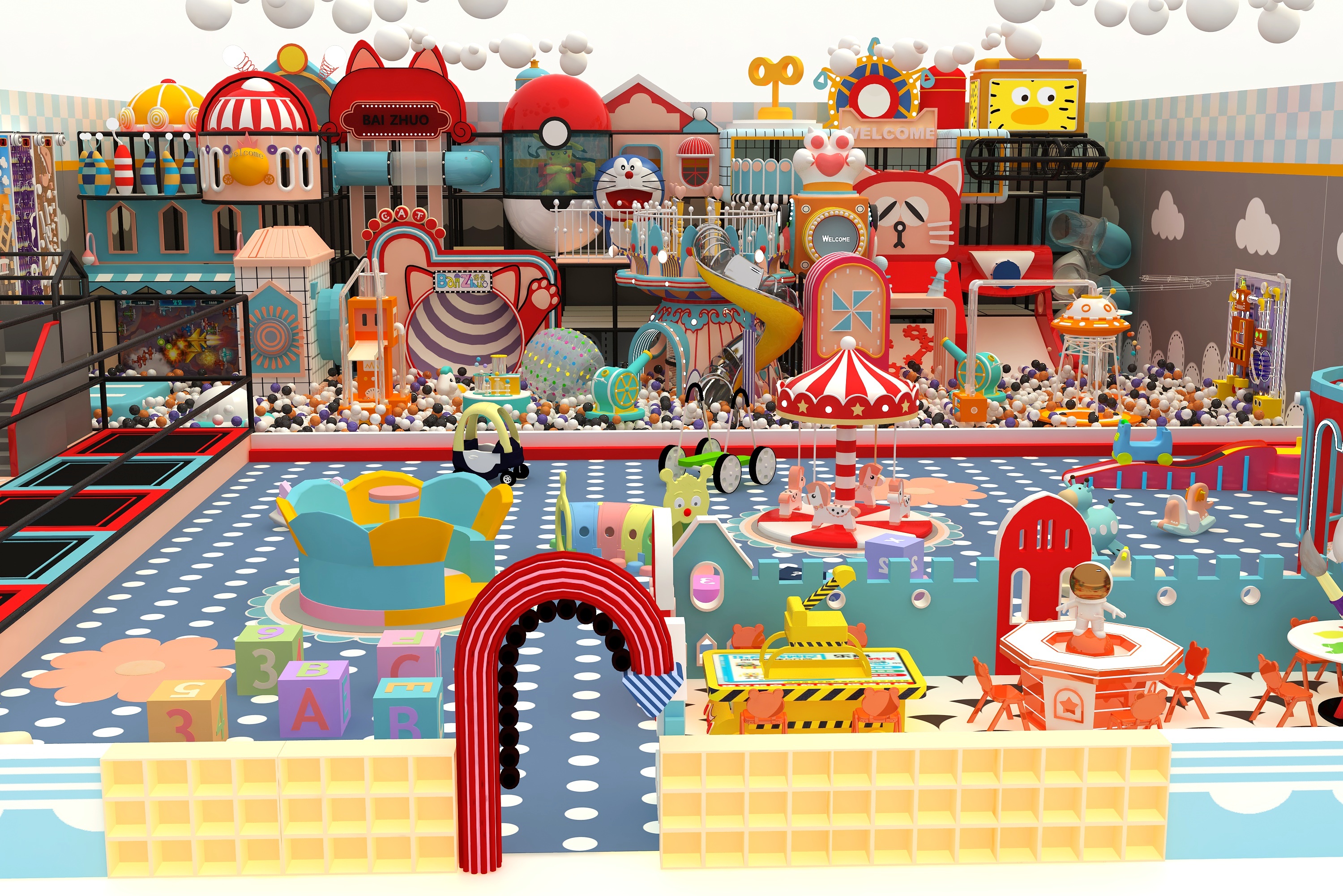 淘气堡儿童乐园室内小型游乐场设备